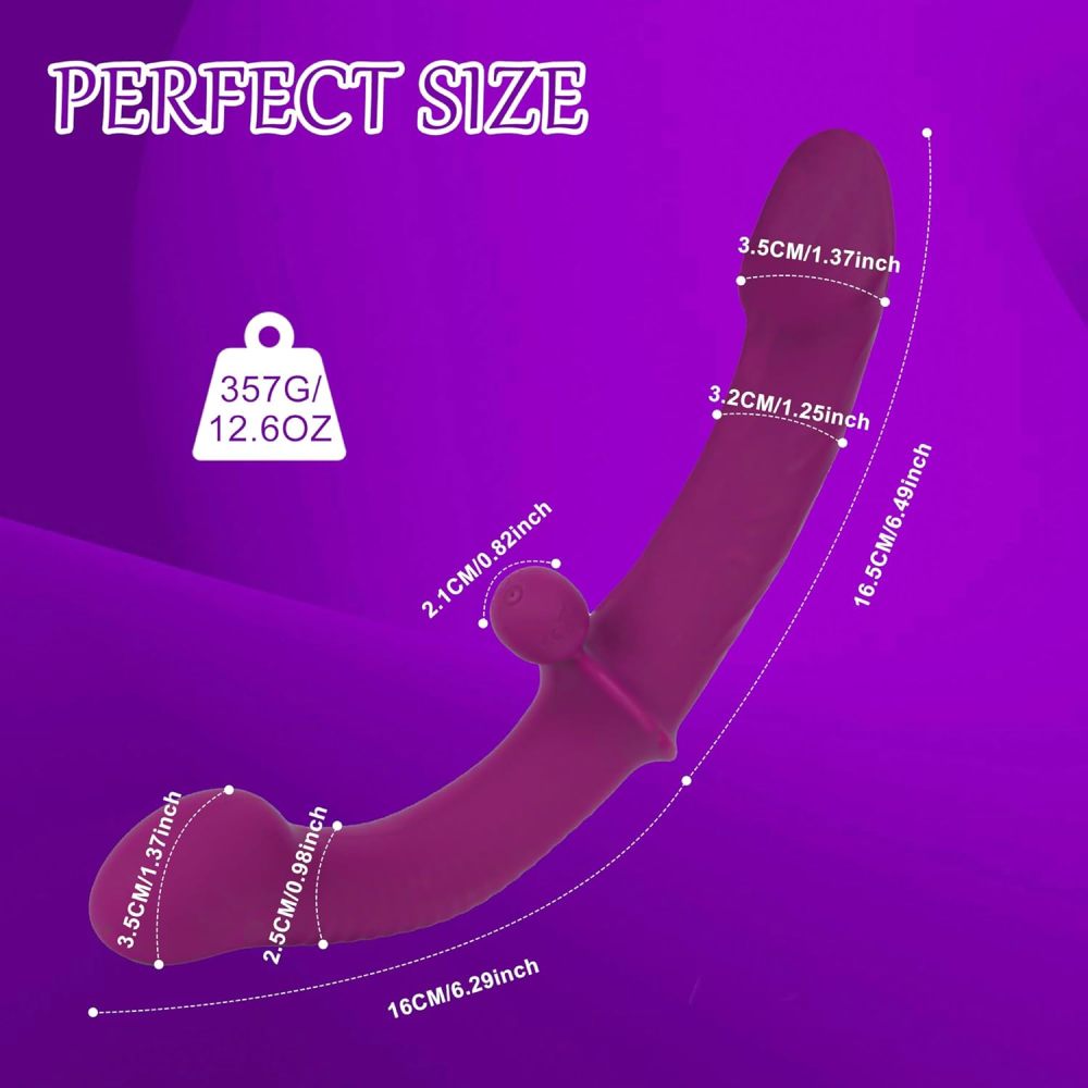 Wireless Dual-Motor Vibrating Double-Ended Dildo | Remote Control Wearable Sex Toy