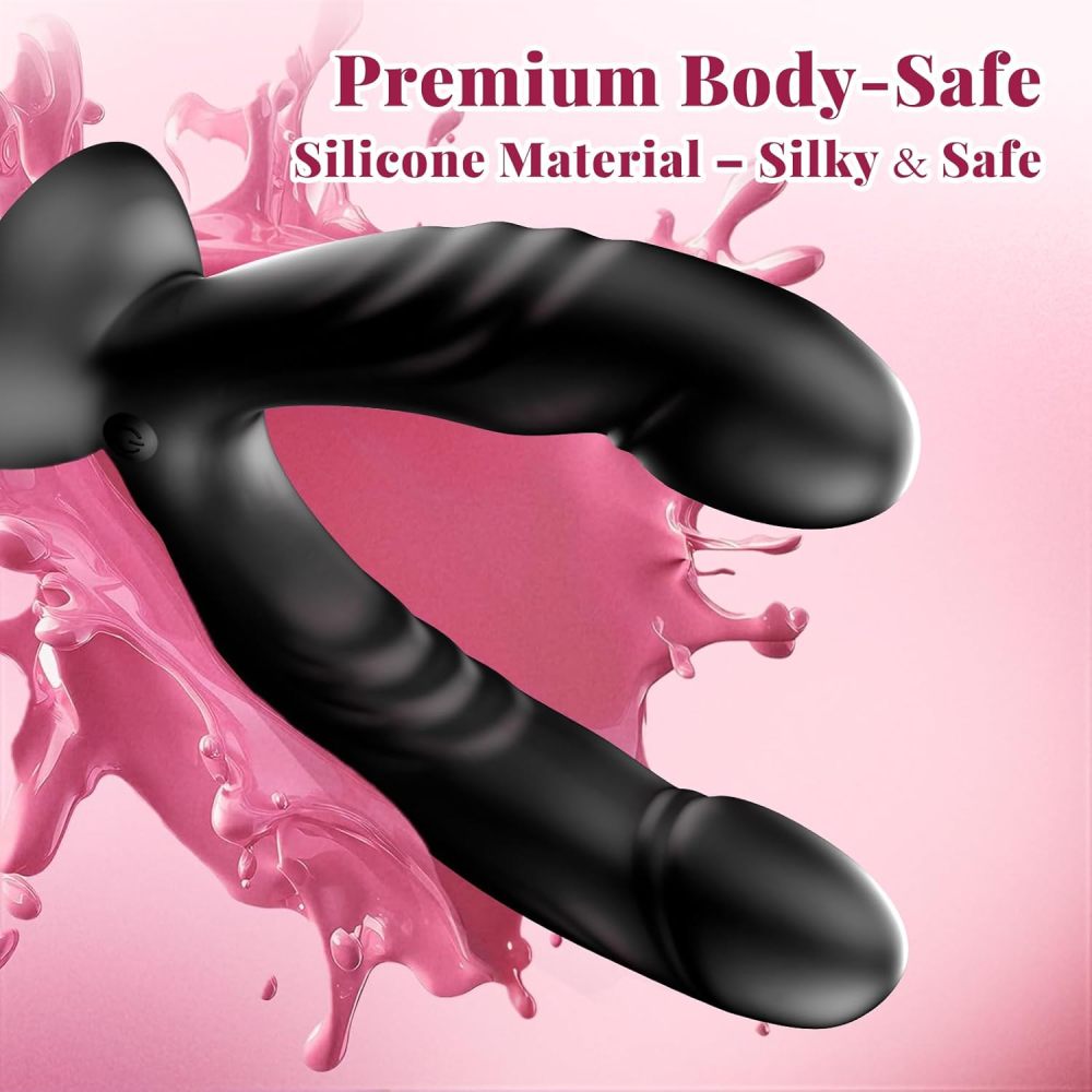 Double-Ended Suction Vibrator | Strong Vibration & Adjustable Position Pleasure Toy