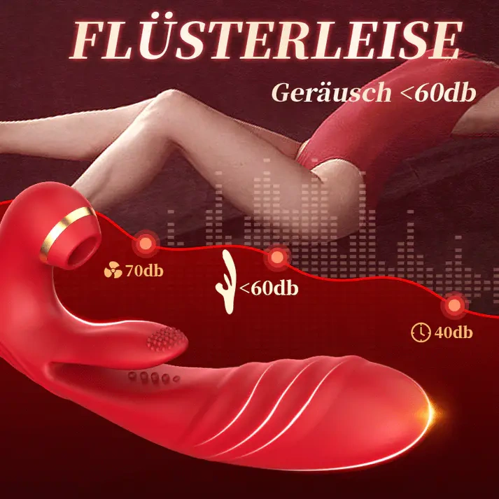 G-Punkt-Vibrator | 3 Schubmodi, 7 Saugstufen, 10 Klopfmuster mit Vibration
