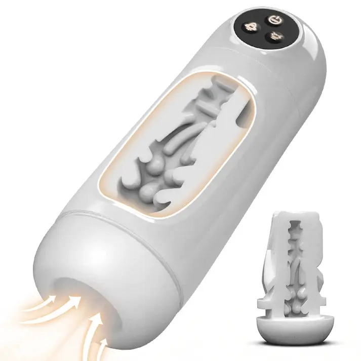 Dualer Masturbator mit Saug- & Vibrationsfunktion | 10 Saugmodi, 10 Vibrationsstufen, Ein-Knopf-Boost