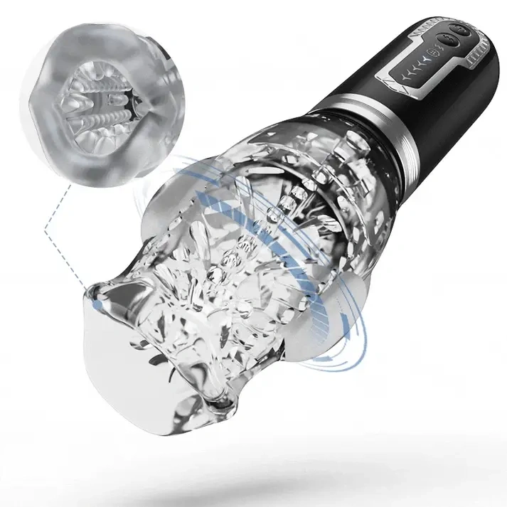 Amber Automatischer Blowjob-Masturbator | 7 Vibrationsmodi, 5 rotierende Stoßbewegungen
