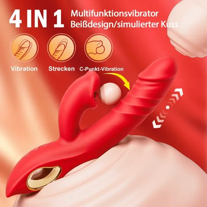 4-in-1 G-Punkt-Vibrator | Intensive Klitorisstimulation mit sanfter Lippen-Saugtechnik für Frauen & Paare