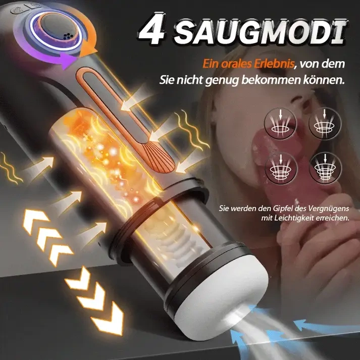 Alien Nr. 1 Automatischer Cup-Masturbator | Saug- und Stoßfunktion für intensive Stimulation