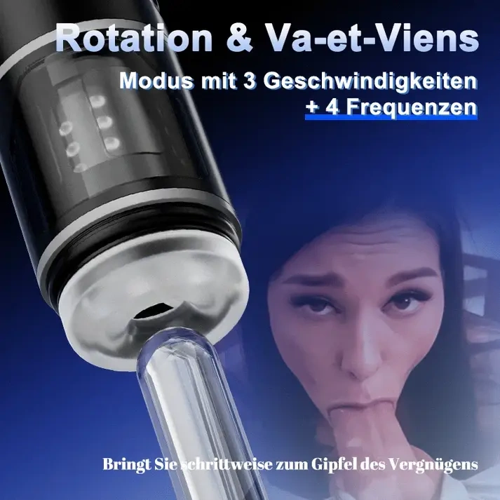 Chainsaw Pioneer 4-in-1 Masturbations-Cup | Teleskopische Saug- und Vibrationsstimulation