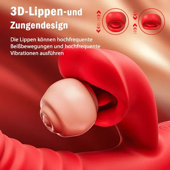 4-in-1 G-Punkt-Vibrator | Intensive Klitorisstimulation mit sanfter Lippen-Saugtechnik für Frauen & Paare