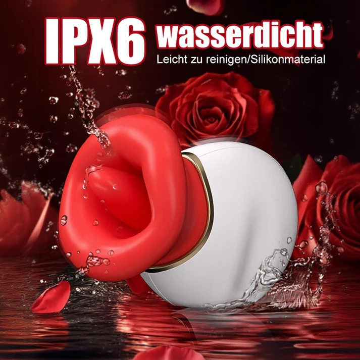 Mund- & Zungenstimulator 4-in-1 | Lecken, sanftes Beißen, Saugen und Vibration für intensive Klitorisstimulation