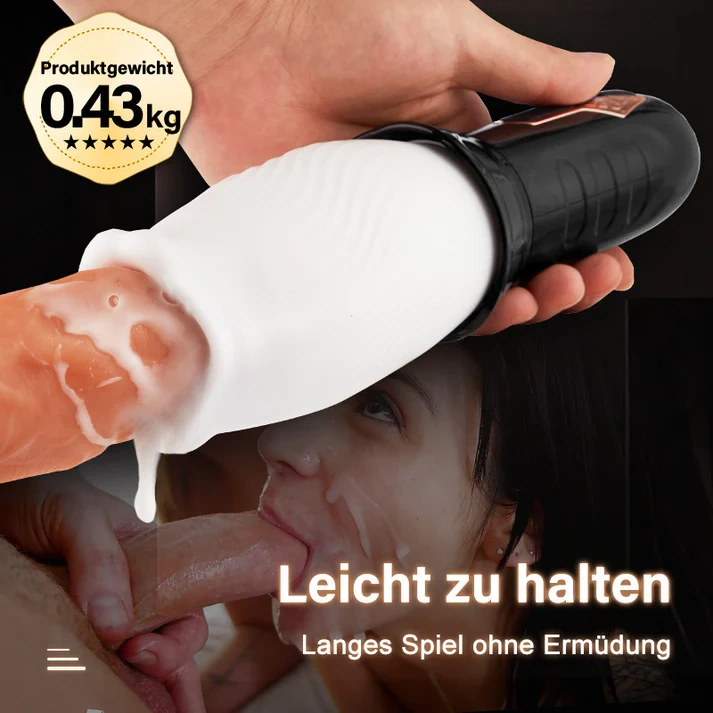 TORNADO 2-in-1 Oralsex-Cup-Masturbator | 10 Vibrationsmodi, 5 Rotationsstufen