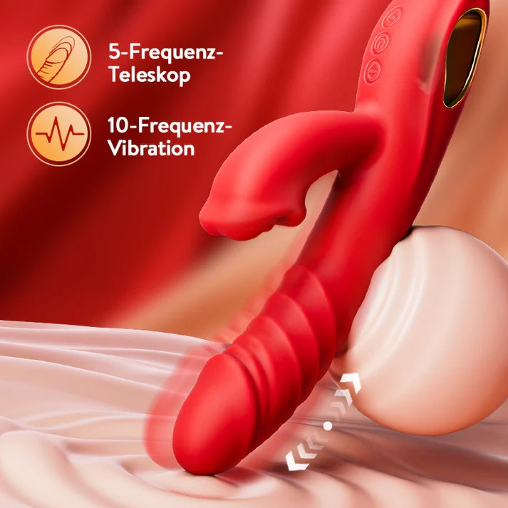 4-in-1 G-Punkt-Vibrator | Intensive Klitorisstimulation mit sanfter Lippen-Saugtechnik für Frauen & Paare