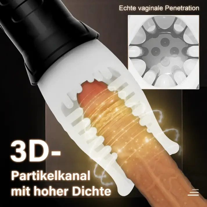 TORNADO 2-in-1 Oralsex-Cup-Masturbator | 10 Vibrationsmodi, 5 Rotationsstufen