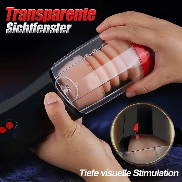 4-in-1 Cup-Masturbator | Saugen, Vibrieren, Stoßen & realistische Vokalisierung