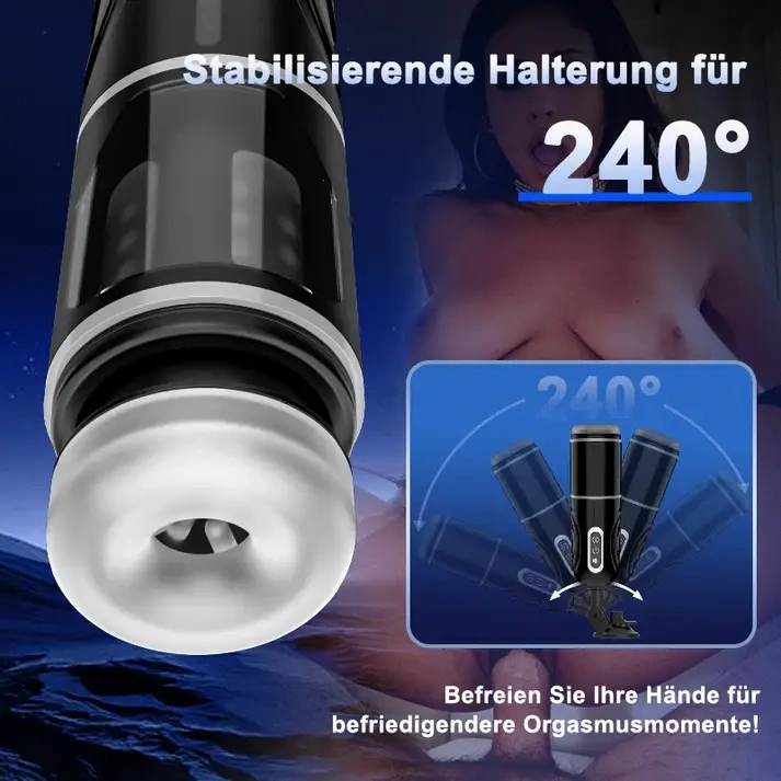 Chainsaw Pioneer 4-in-1 Masturbations-Cup | Teleskopische Saug- und Vibrationsstimulation