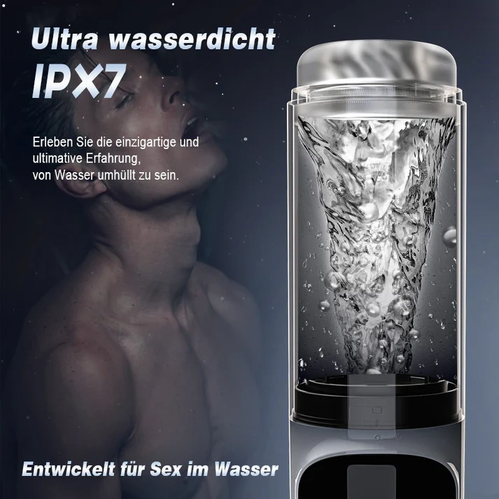 Vortex Automatischer Masturbator | 7 Saugstufen, Dual-Temperatur-SPA, 7 rotierende 360°-Massagebewegungen