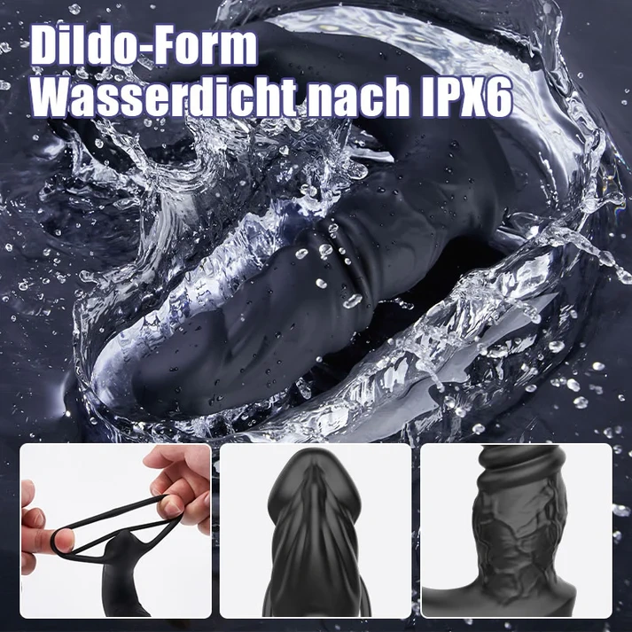 Sanftes Prostata ISpielzeug mit 9 Vibrationsstufen und Doppelring für maximalen Genuss