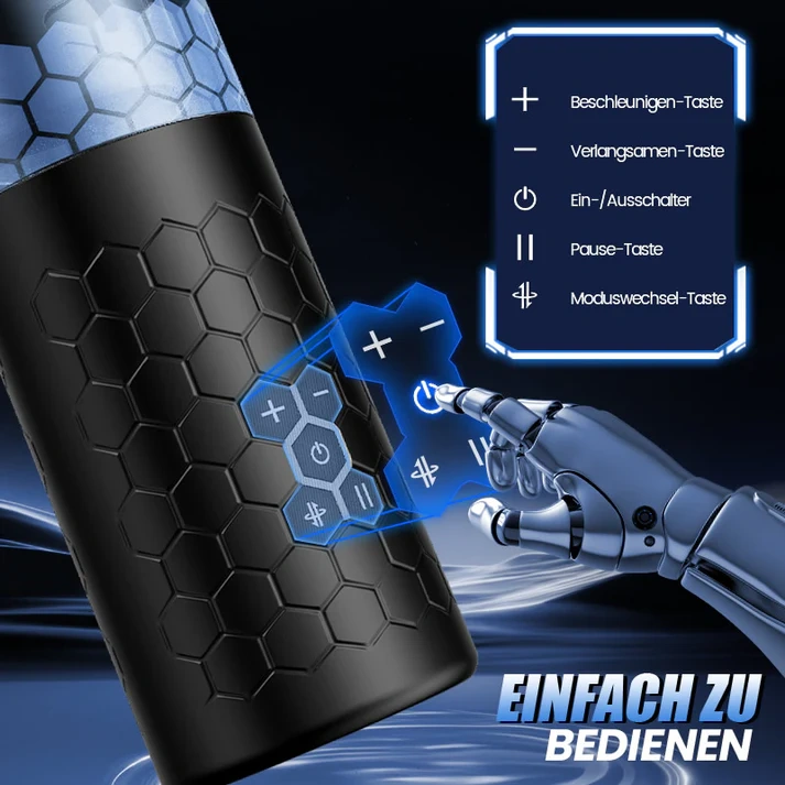 STORM SPINNE Elektrischer Masturbator | Stoß- & Rotationsfunktion mit 6 Frequenzen und 3 Geschwindigkeiten