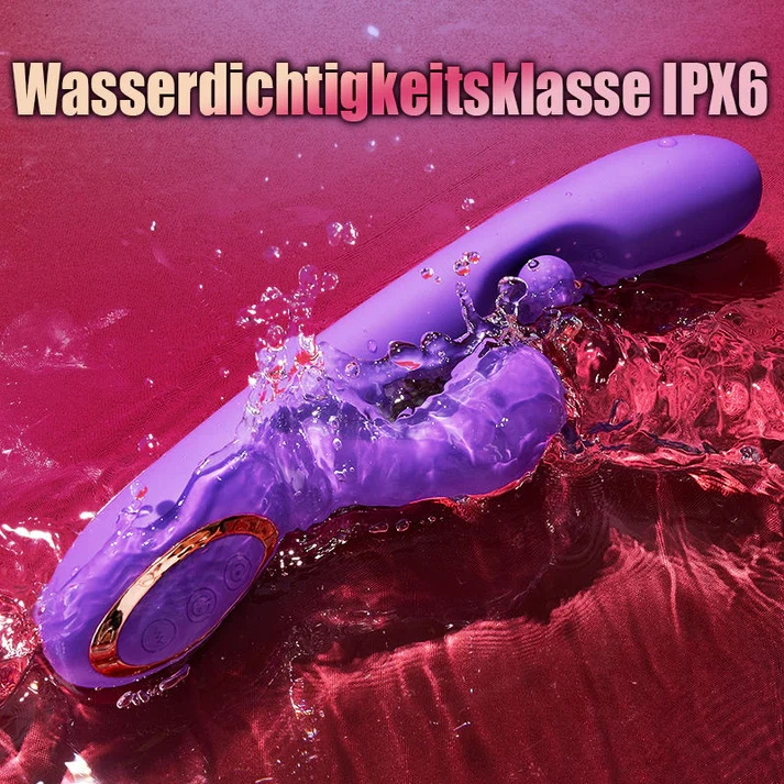 Zungenleck-Klitorisstimulator & G-Punkt-Vibrator | 360°-Rotation mit Reibekugel