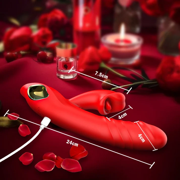 4-in-1 G-Punkt-Vibrator | Intensive Klitorisstimulation mit sanfter Lippen-Saugtechnik für Frauen & Paare