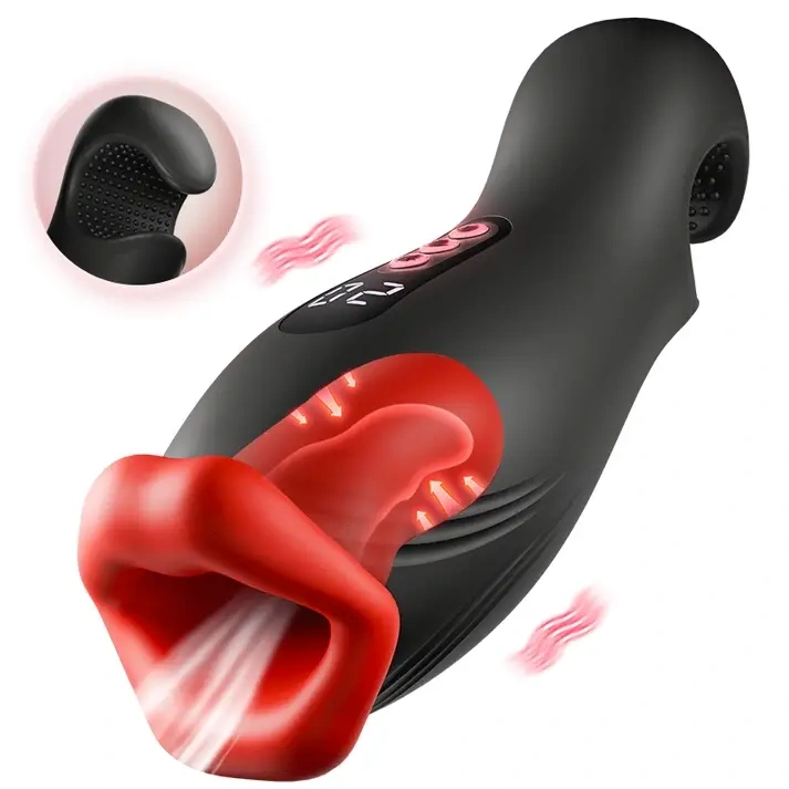 Enchantment Automatischer Männer-Masturbator | 9 Vibrationsmodi, 4 Saugstufen mit klammernder Oralstimulation