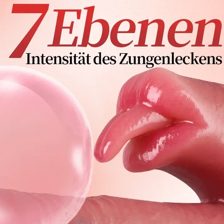 Lebensechter Dildo | Verbessertes Design mit Leck-, Wärme-, Stoß- und Schaukelfunktion