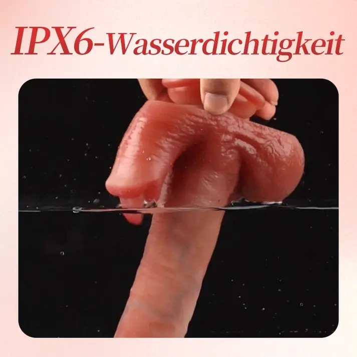Lebensechter Dildo | Verbessertes Design mit Leck-, Wärme-, Stoß- und Schaukelfunktion