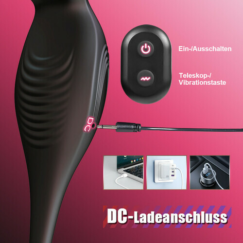 Wearables Prostata-Massagegerät mit Cockring | 9 Vibrations- und Pulsationsmodi