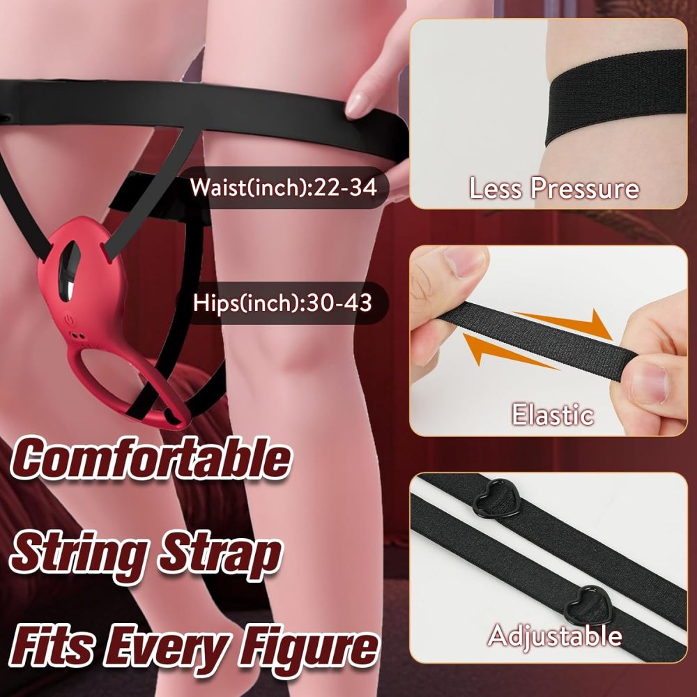 Wearable Rose-Panty-Vibrator | App- und Fernbedienung, Klitoris- & Penisring-Stimulator für Paare