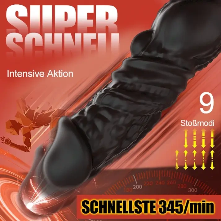 6-in-1 Prostatamassagegerät | Schnelle Stoßfunktion mit Fernbedienung & App-Steuerung