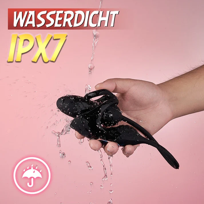 Prostata-Massager mit Stoß- & Vibrationsfunktion | 9 Thrust-Modi, Dual-Penisringe & Hodenstimulation