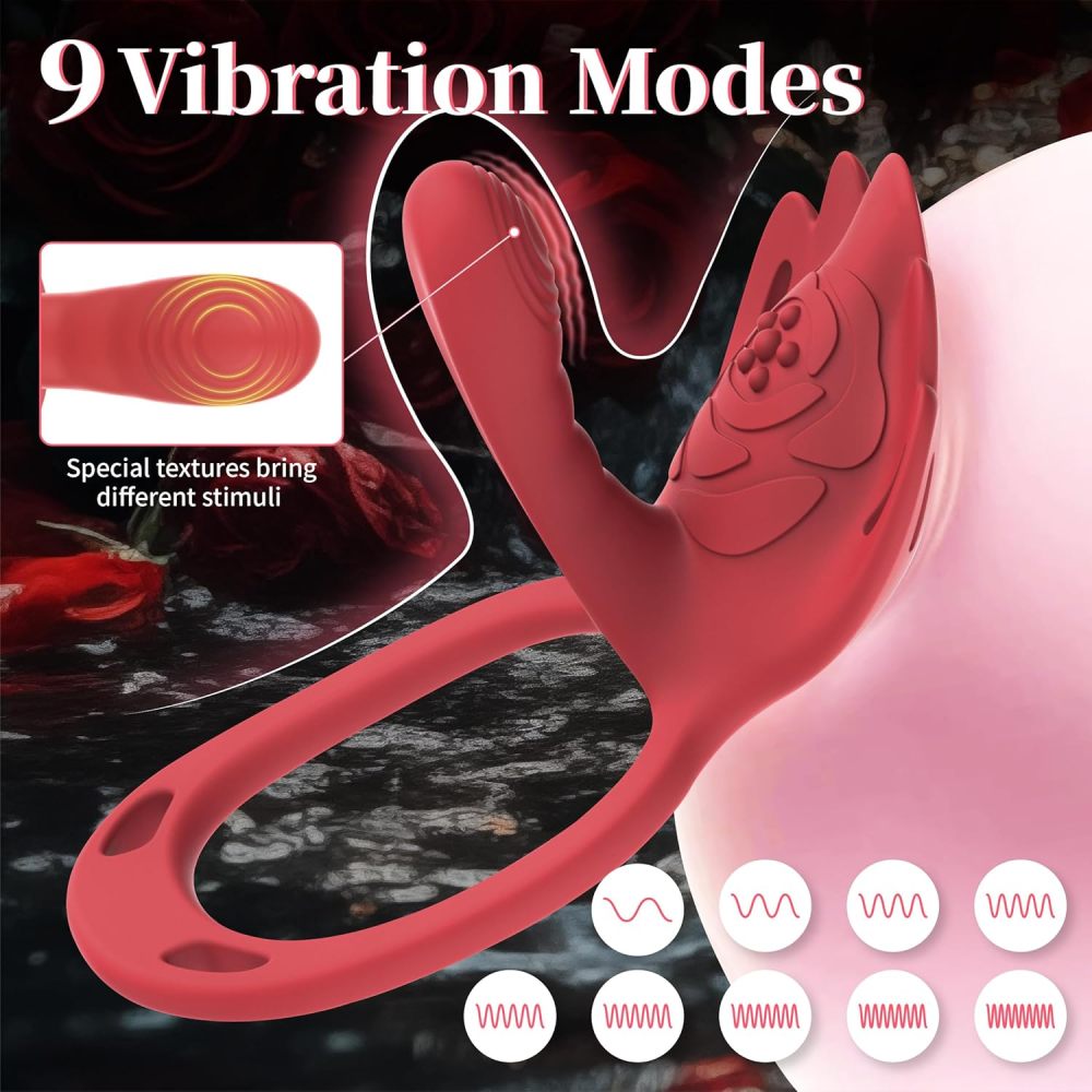 Wearable Panty-Vibrator für Paare | 2-in-1 Klitorisstimulator & vibrierender Penisring mit App- und Fernbedienung