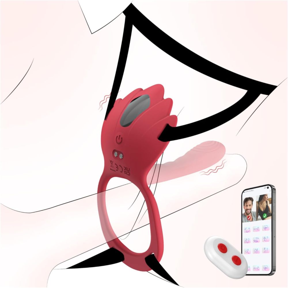 Wearable Panty-Vibrator für Paare | 2-in-1 Klitorisstimulator & vibrierender Penisring mit App- und Fernbedienung