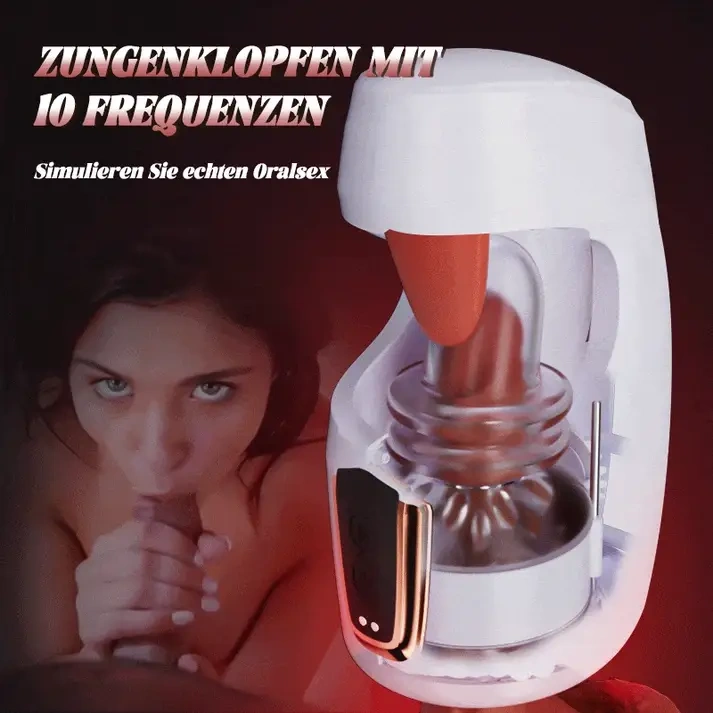 Automatischer Masturbator | 10 Stoß- & Zungenleck-Modi für tiefe Stimulation