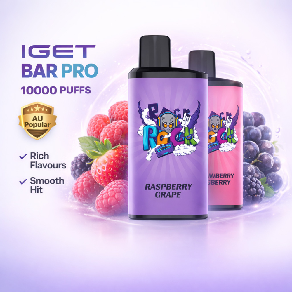 IGET Bar Pro 10000 puffs disposable vape Australia popular long lasting vape device smooth flavour