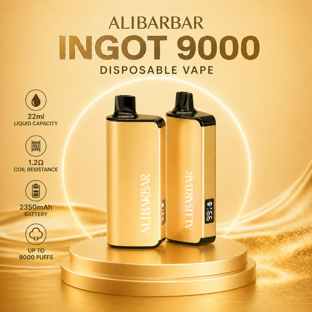 Alibarbar Ingot 9000 puffs disposable vape Australia smooth draw affordable high value vape device