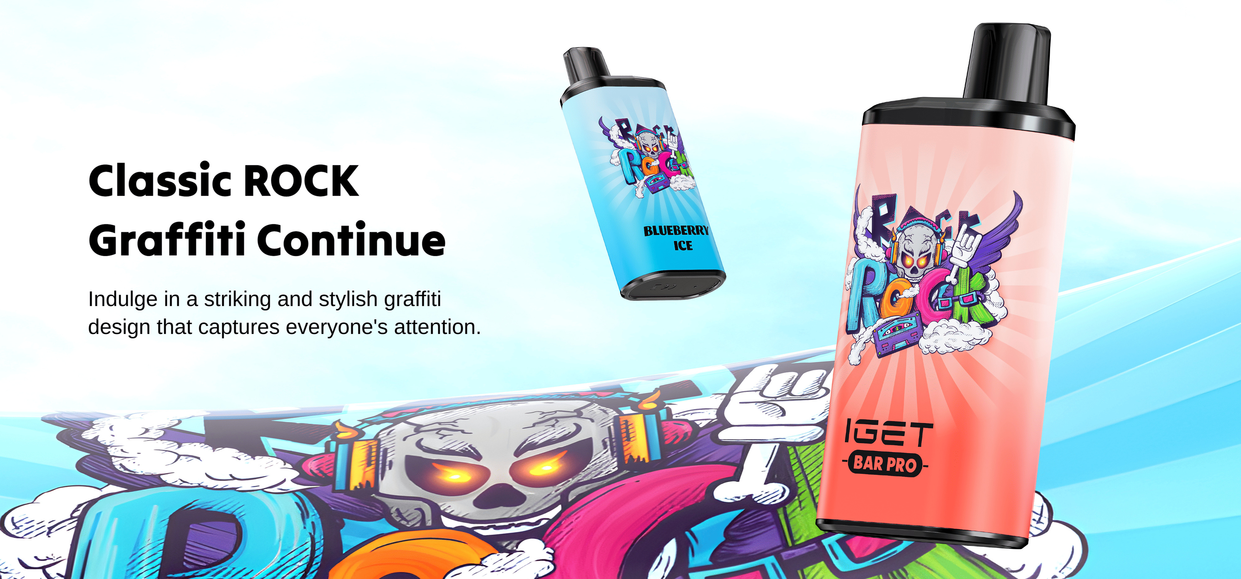 IGET Bar Pro 10000 Puffs graffiti design disposable vape Australia