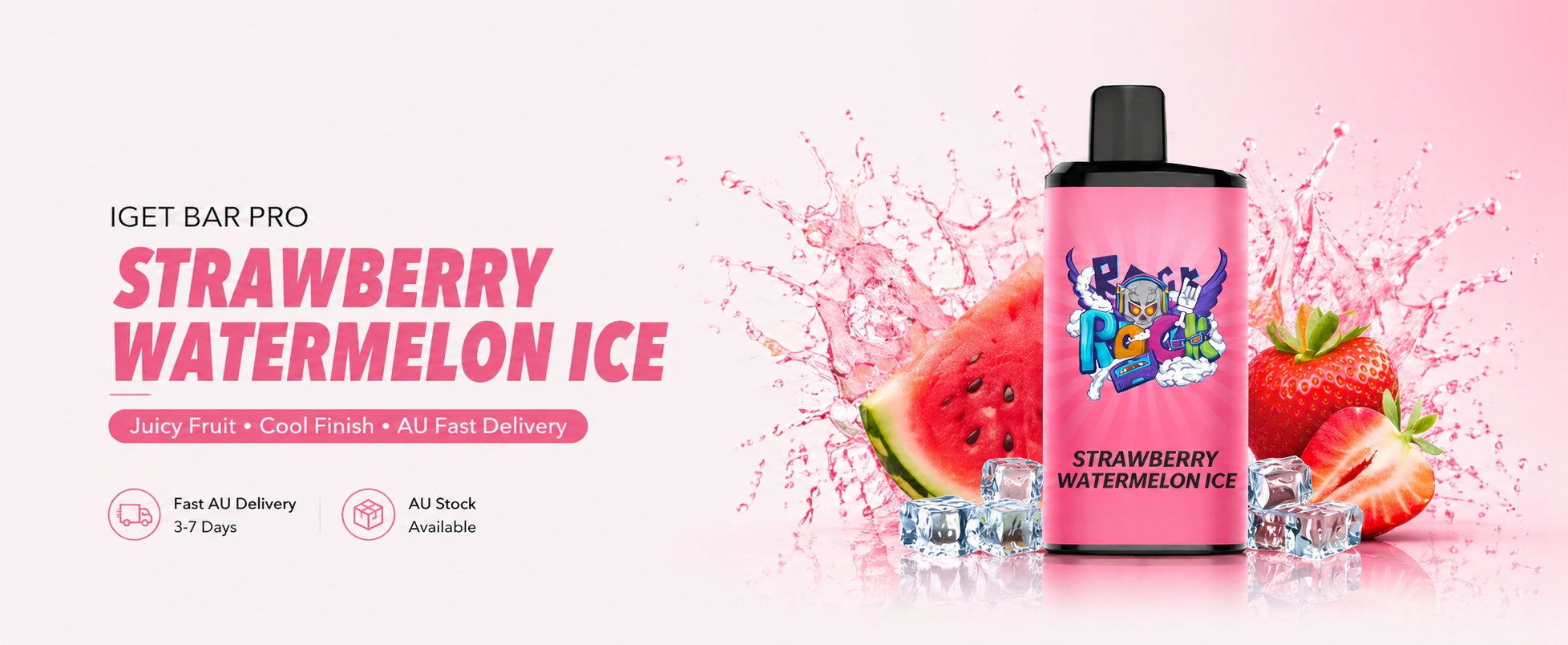 Strawberry Watermelon Ice IGET Bar Pro 10000 Puffs vape Australia