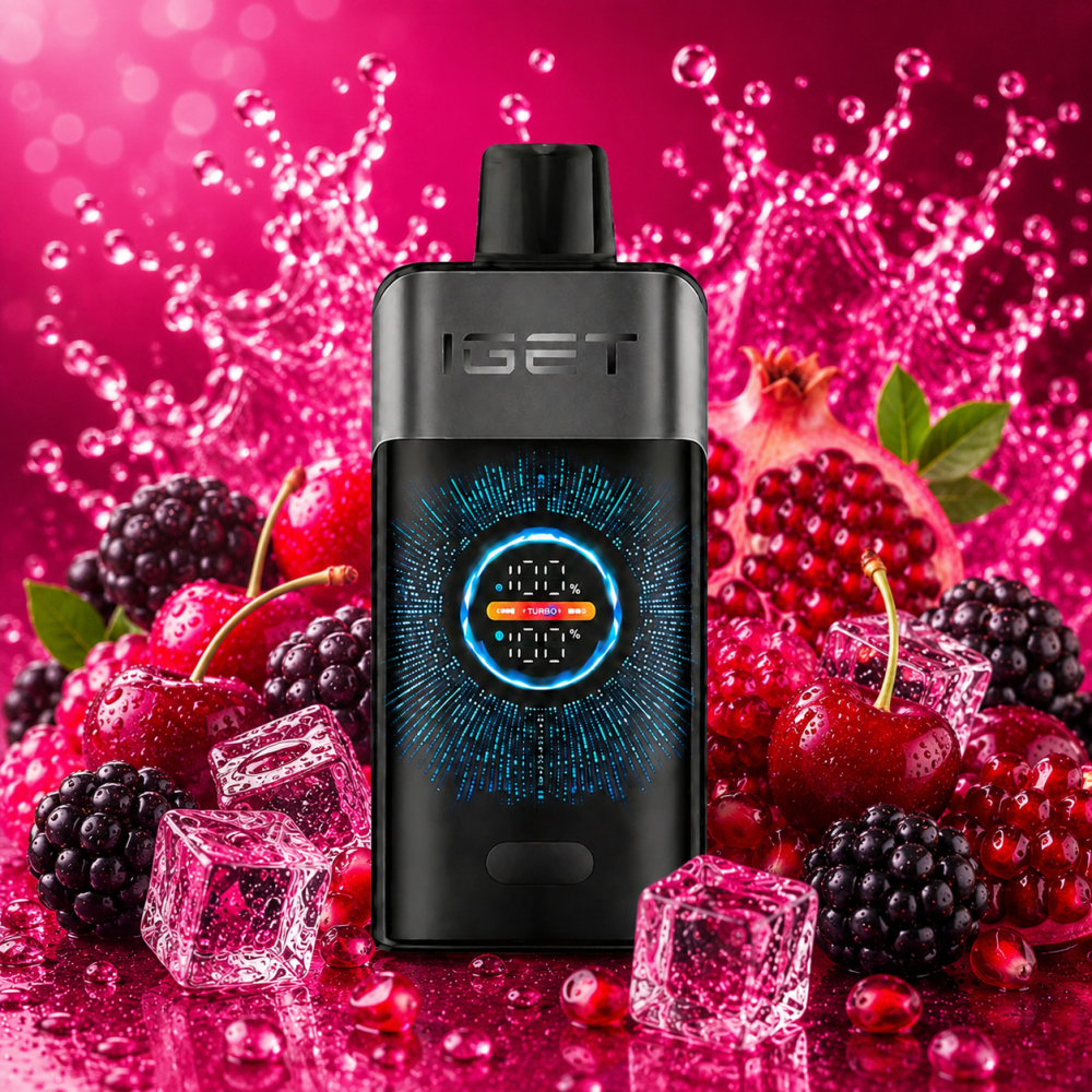 Blackberry Cherry Pomegranate IGET ONE 12000 Puffs vape Australia