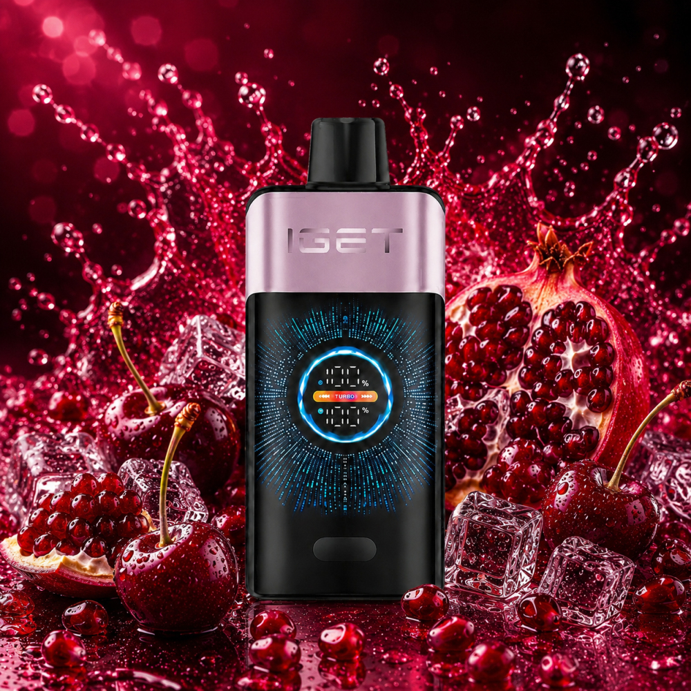 Cherry Pomegranate Ice IGET ONE 12000 Puffs vape Australia