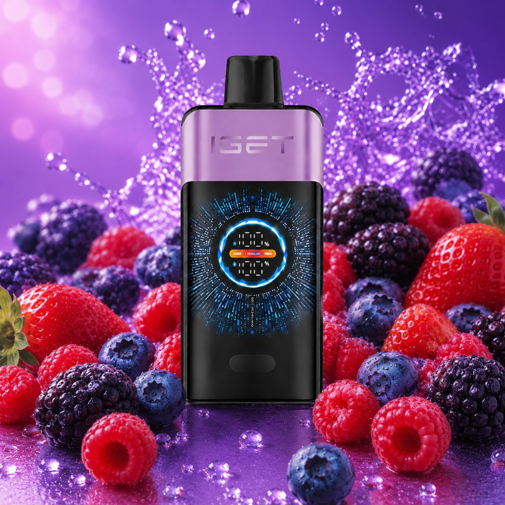Mixed Berries Ice IGET ONE 12000 Puffs vape Australia