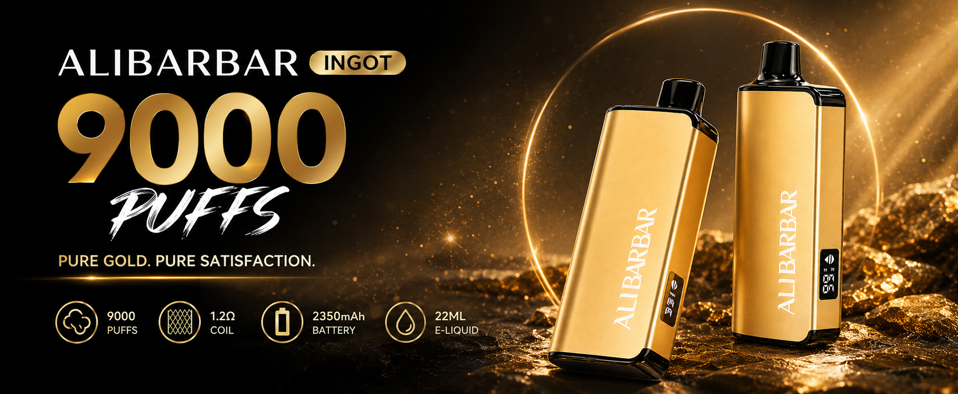 ALIBARBAR Ingot 9000 Puffs Australia | Bold Flavours & Best Value Disposable Vape