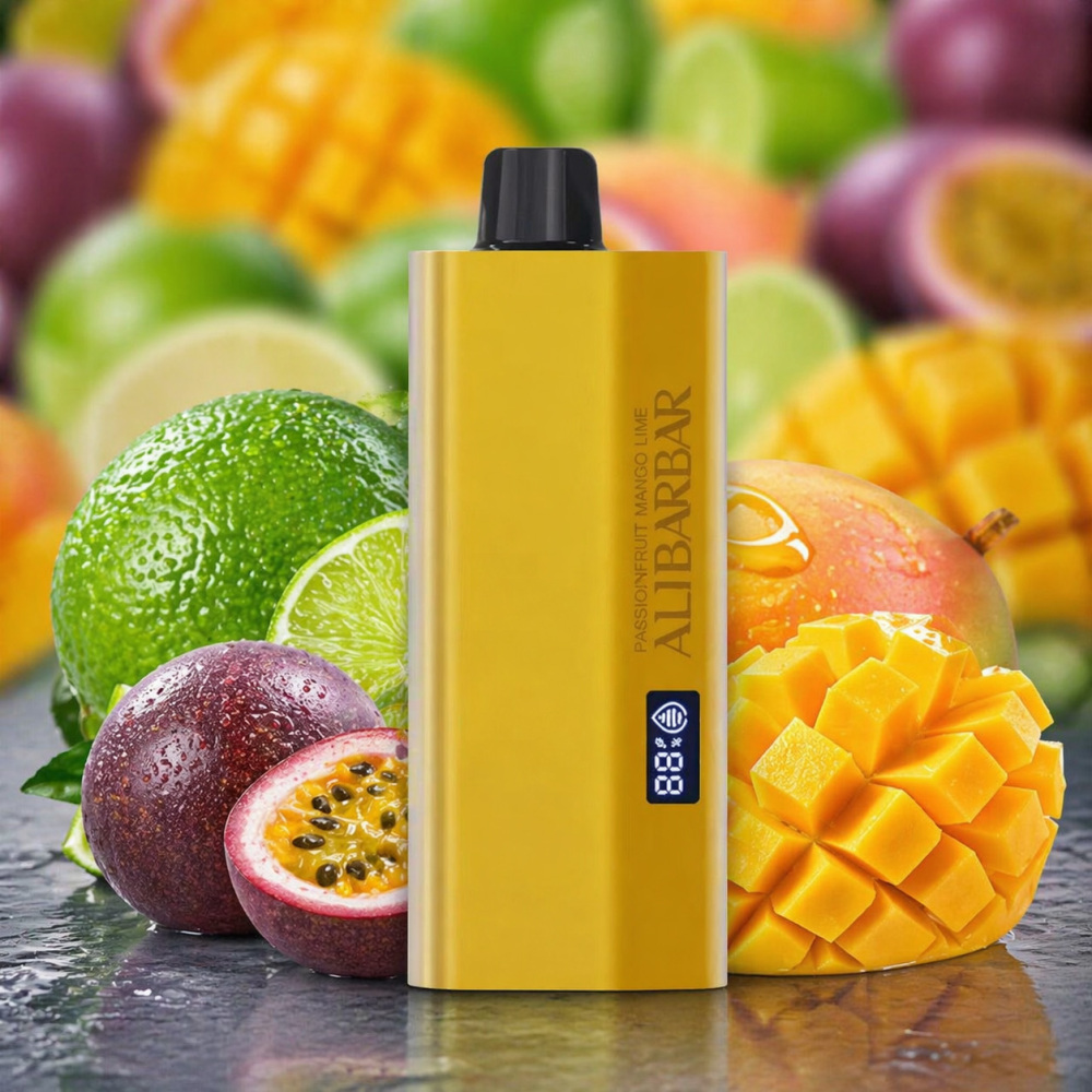 Passionfruit Mango Lime Vape | Alibarbar TEQ 12000 Puffs Tropical Fruit Blend
