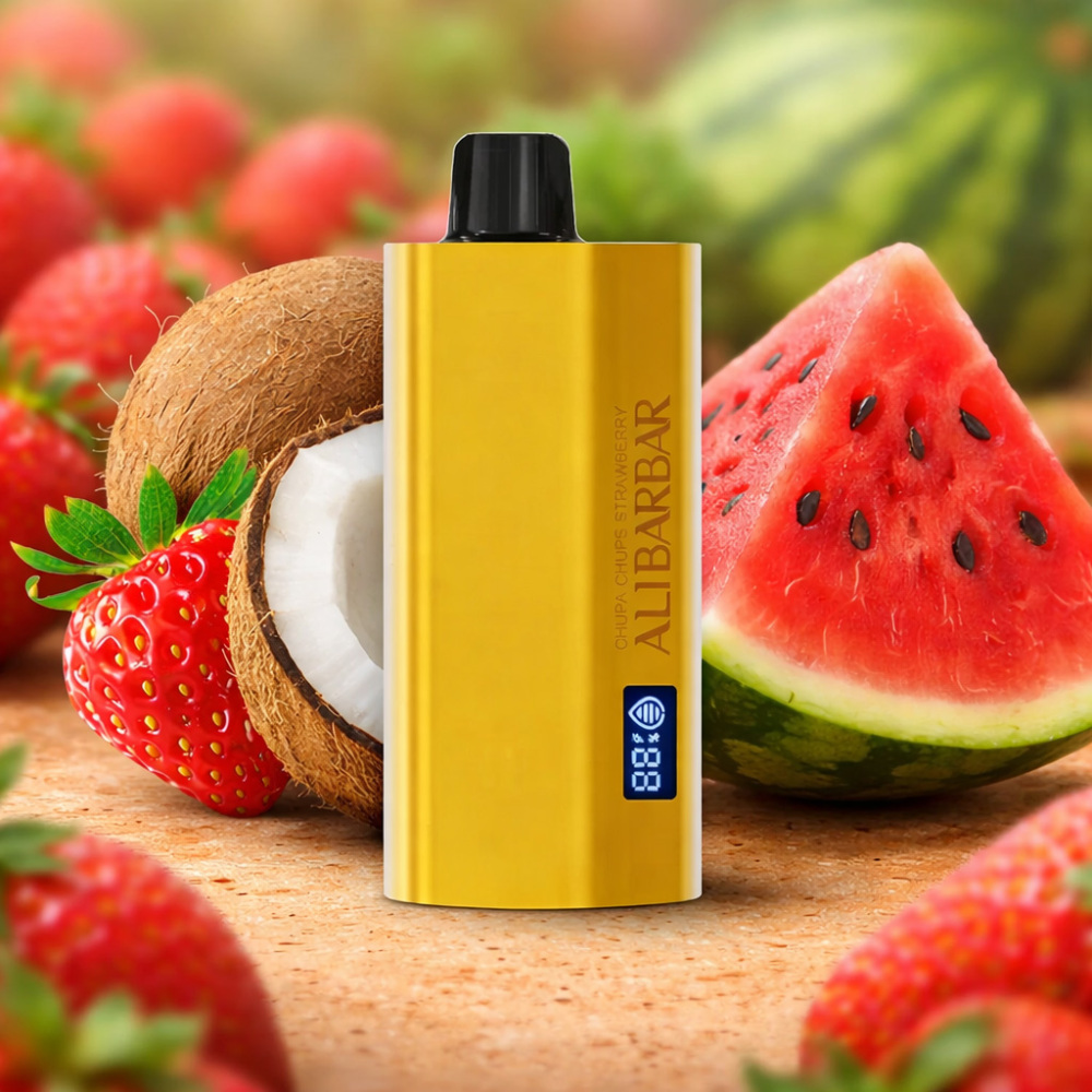 Strawberry Coconut Watermelon Vape | ALIBARBAR TEQ 12000 Puffs Exotic Tropical Disposable Vape Australia