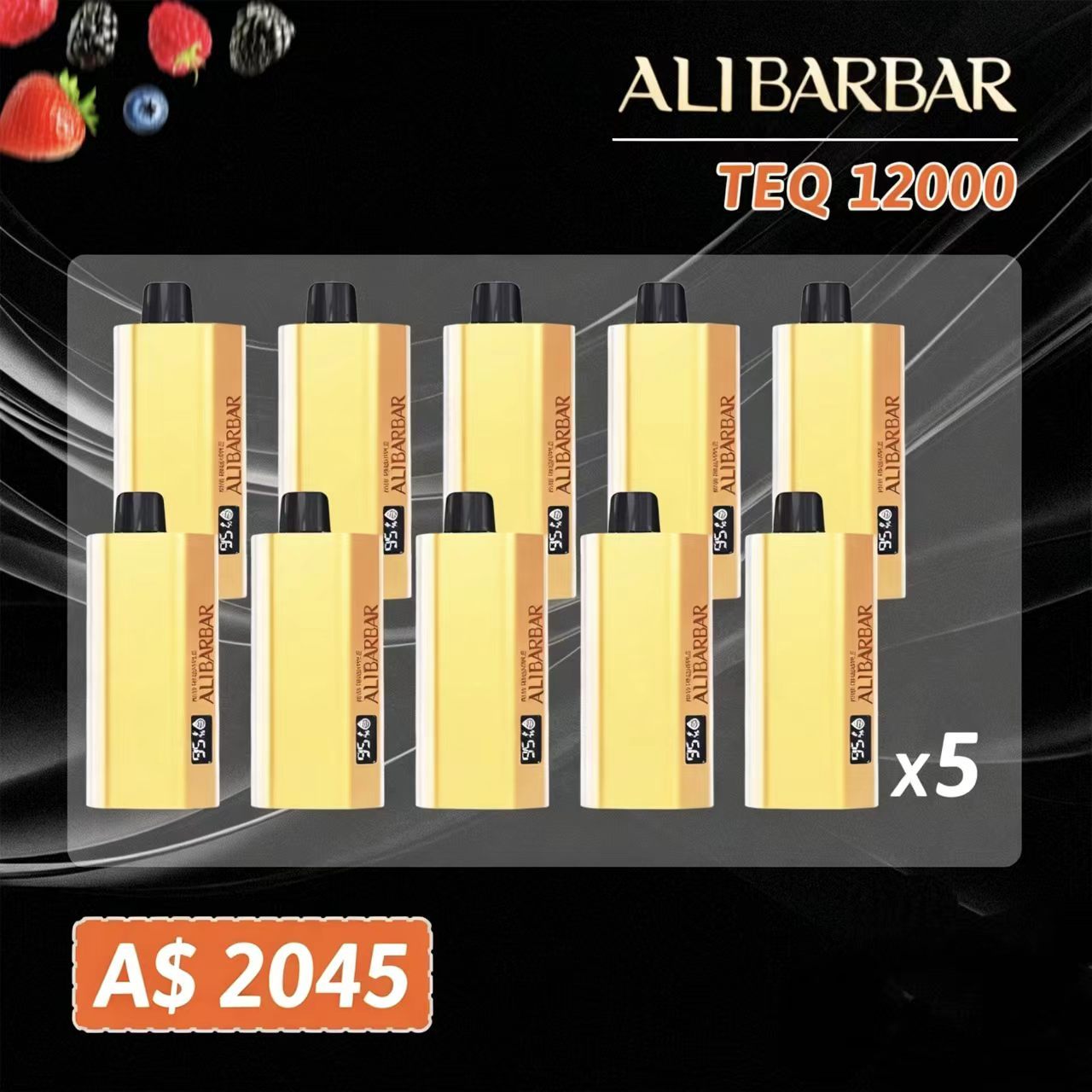 ALIBARBAR TEQ 12000 Puffs Disposable Vape - Wholesale Lot (50+ Units) | Sydney Warehouse