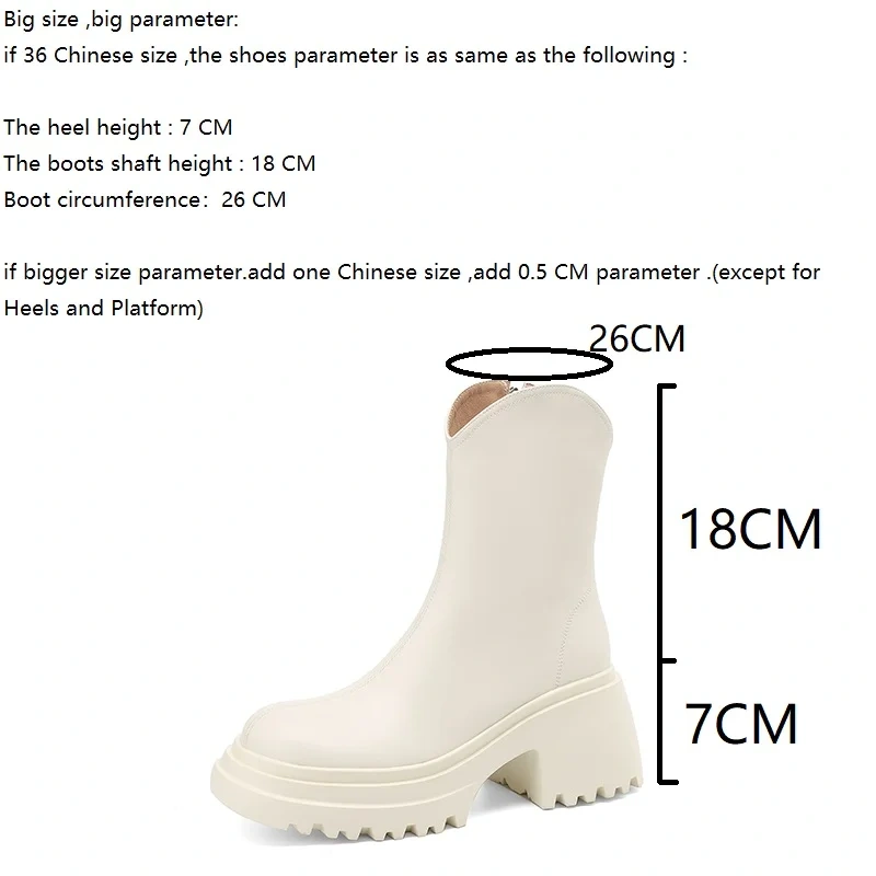 7CM Square Heel Solid Color Genuine Leather Side Zip Minimalist Winter New Style Cashmere Lined Women's Ankle Boots51105