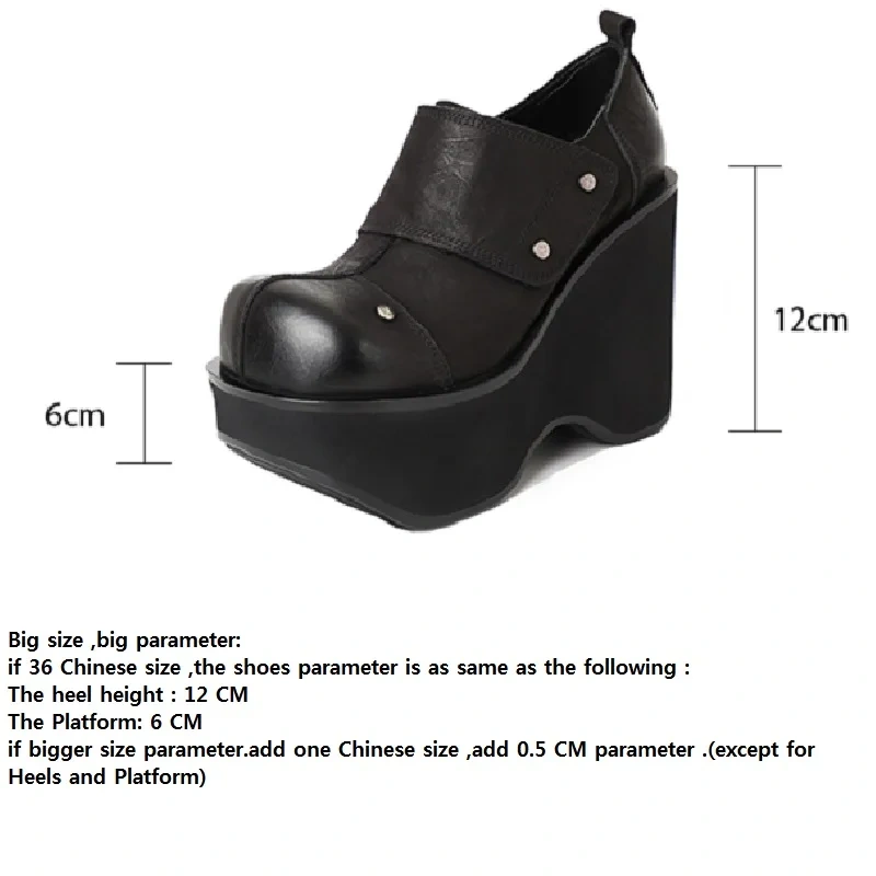 Spring Autumn New British Style Slim 12CM Super High Heels Platform Rivet Sewing Genuine Leather Women Modern Loafers Shoes 2409