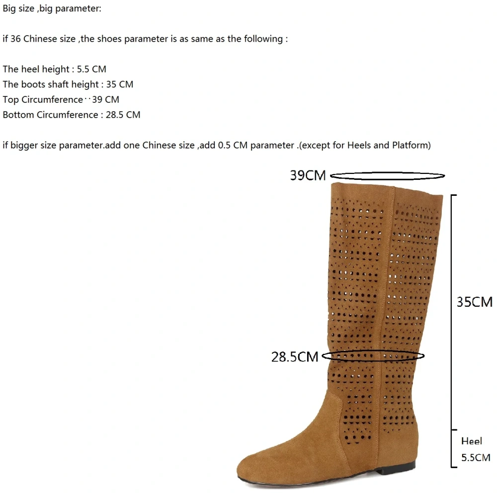 Women's Spring Summer 5.5CM High Heel Genuine Leather Solid Color Cut Out Round Toe Bohemia Retro Breathable Half Boots 50718