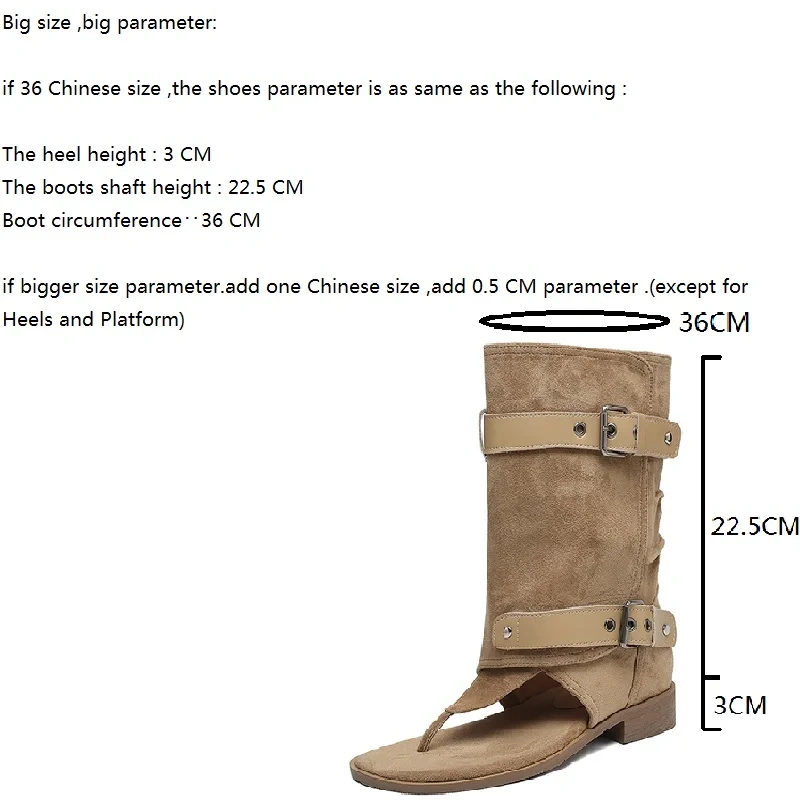 Women's Summer New Genuine Leather Solid Color Toe Strap Buckle Slip-On Round Toe 3CM Block Heel Slim Leisure Ankle Boots 50728