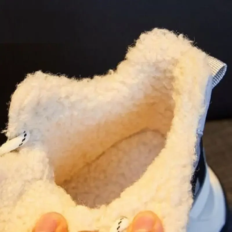Winter New Fashion Wedges Platform Mixed Colors Plush Fur Inside Nubuck Women Ankle Short Snow Boots Ladies Sneakers 2211