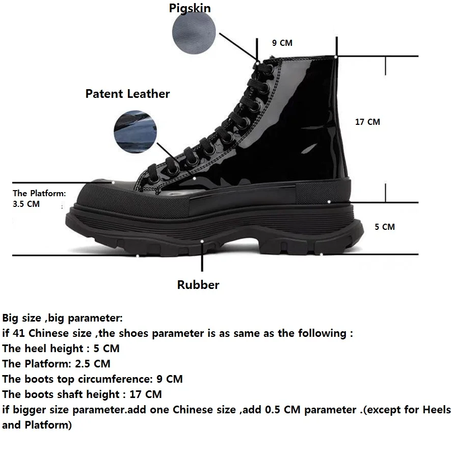 Spring Autumn New British Style Leisure Chunky Bottom Platform Sewing Cross-tied Genuine Leather Men High Top Motorcycle Boots 60123