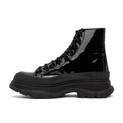 Black Polished Leather