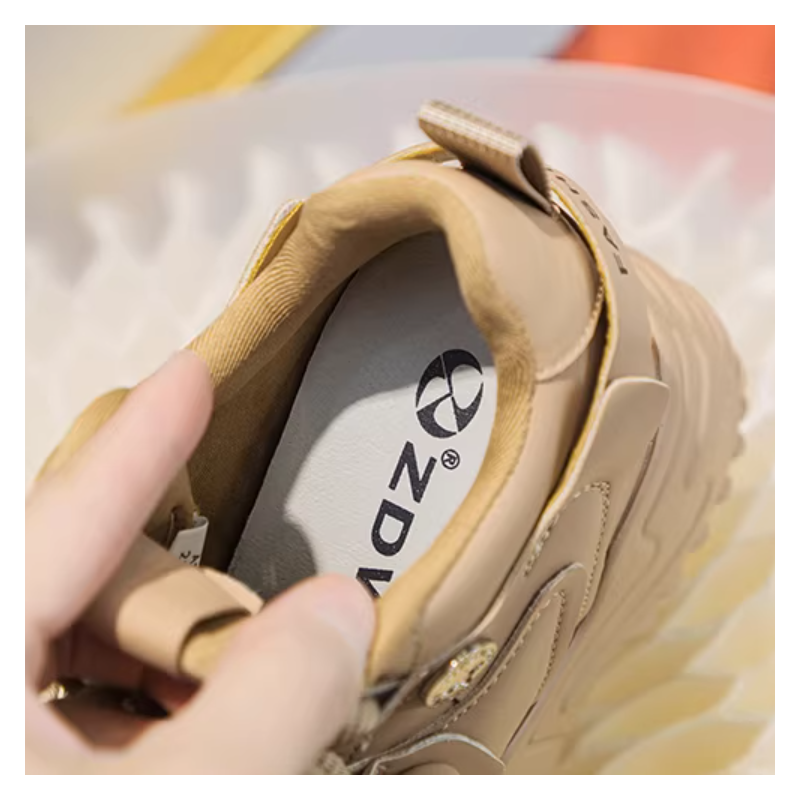 Winter Plush Inside Warm New Slim 12 CM Thick Sole Height Increasing Platform Spring Autumn Breathable Cross-tied Genuine Leather Women Casual Shoes 60124
