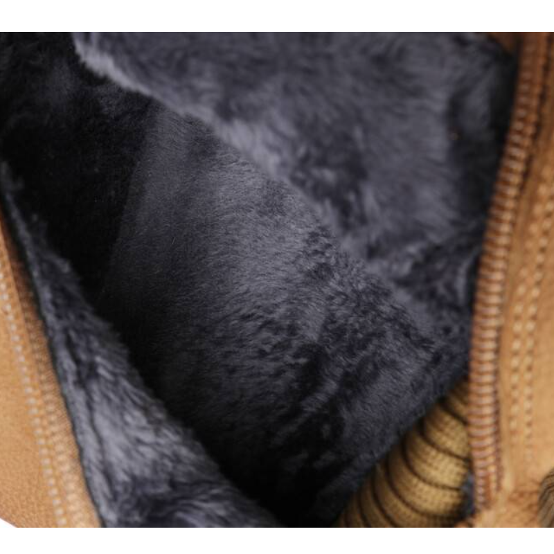 Spring Autumn New Slim 12 CM High Heels Height Increasing Platform Slip On Winter Plush Inside Knitting Genuine Leather Women Mid-Calf Modern Boots 60125